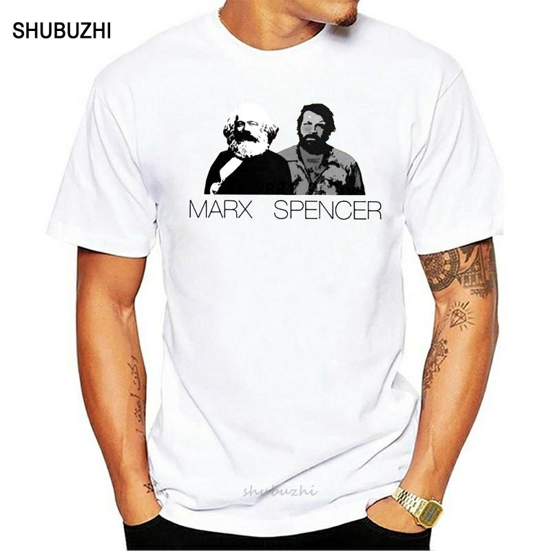 

Fashion O-neck MARX And SPENCER Bud Spencer And Terence Hill Casual T-shirt For Men Leisure Great Cotton Camiseta S-6XL 5XL різнокольоровий