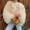 Available Now: 2024 Women's Fashion Solid Color Faux Fur Coat - Warm, Fuzzy, Long Sleeve Winter Outerwear.