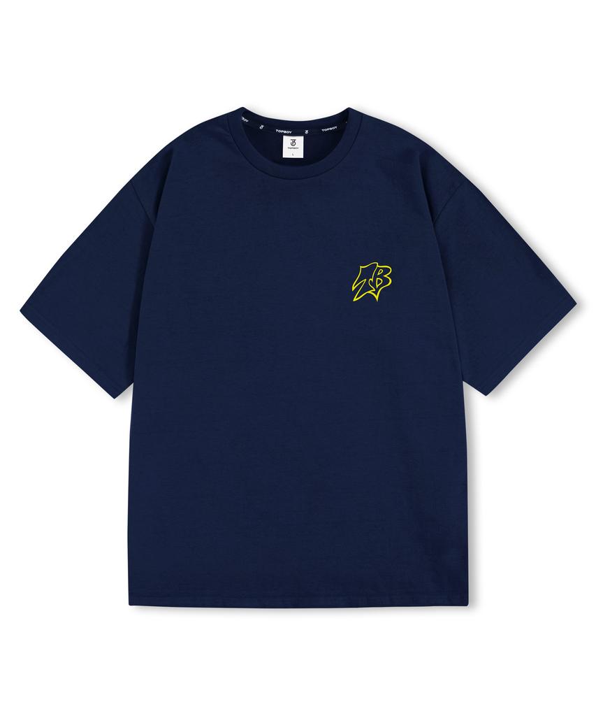 TOPBOY Small B Oversized Short Sleeve T-Shirt (Type A)