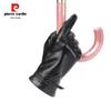 Pierre Cardin Women's Goatskin Touchscreen Motorcycle Riding Gloves