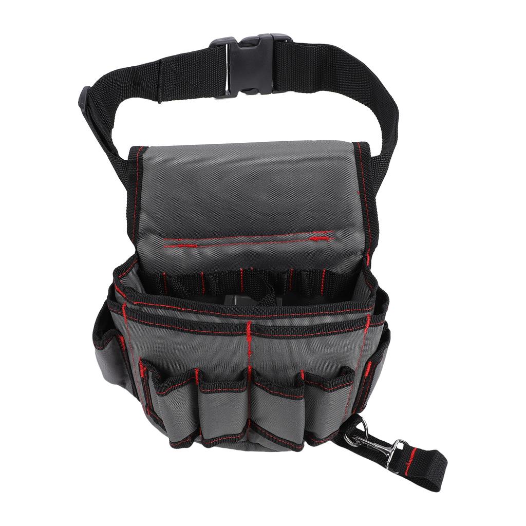 Tool Belt Pouch 600D Oxford Cloth Water Proof Hard Wearing Tool Waist Bag for Electrician Repair Worker Plumber