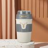 1PC Stainless Steel Coffee Cup Accompanying Cup Girls Thermos Cup High Value Straw Student Thermos Cup