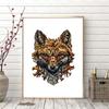 Abstract Painting Arctic Fox Poster Prints Wall Pictures for Living Room Decoration Modern Minimalist Animals Wall Art Print Fox