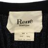 Rene boutique Long sleeve Wool knit cardigan 9 black Women Used