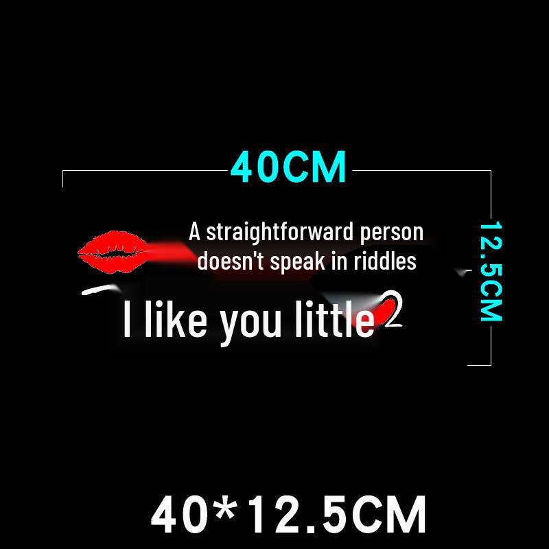 Creative Personality Reflective Car Door & Rear Window Sticker: 'A Wise Man Speaks Little'