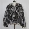 Real Fox Fur Coat Winter Women Luxury Natural Red Fox Fur Jacket Female Fashion Warm Thick Style 100% Genuine Fox Fur Overcoat