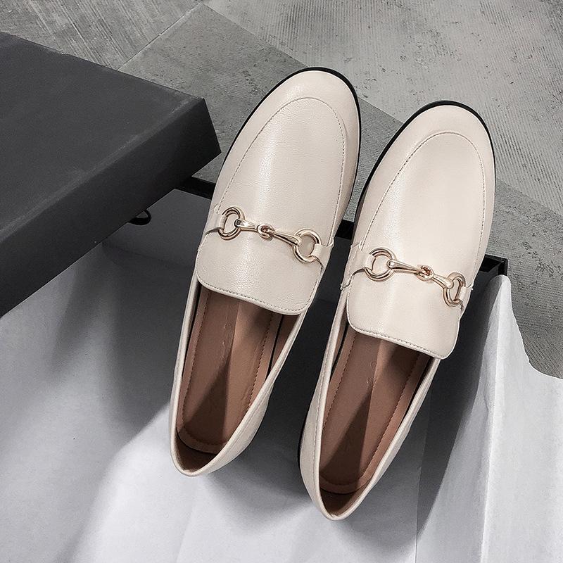 Spring 2025 Women's British Style Oxford Shoes, Slip-on, Retro Flat, Plus Sizes 41-43