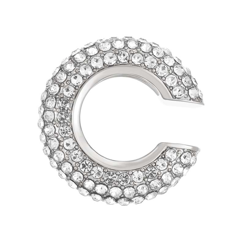 

1Pcs Gold Color C Shape Round Cartilage Clip Earrings For Women Luxury Crystal Fake No Pierced Geometric Ear Cuff Zircon