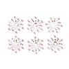 50Pcs Vintage Filigree Flower Wraps Connectors Metal Crafts Handmade Diy Jewelry