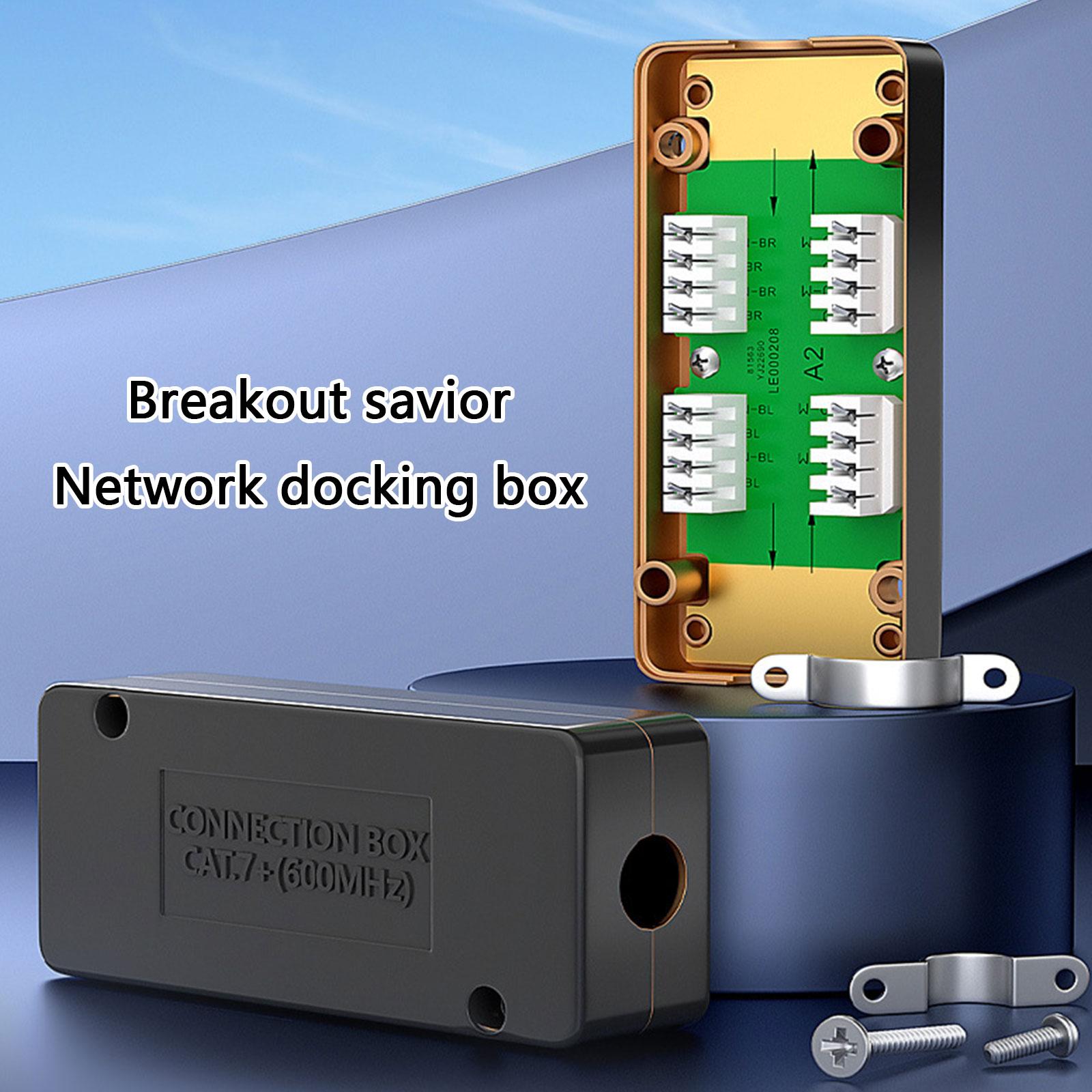 

CAT7 Ethernet Connection Module CAT7 Ethernet Junction Box For CAT6/CAT6A/CAT7 AWG23(0.57MM) High Speed Data Transfer