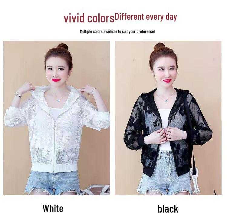 Women's Summer 2025 Fashionable Long-Sleeved Cardigan with Sun Protection