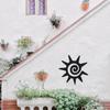 1pc Metal Sun Wall Art Rustic Kokopelli Sculpture Southwestern Decor for Indoor Outdoor