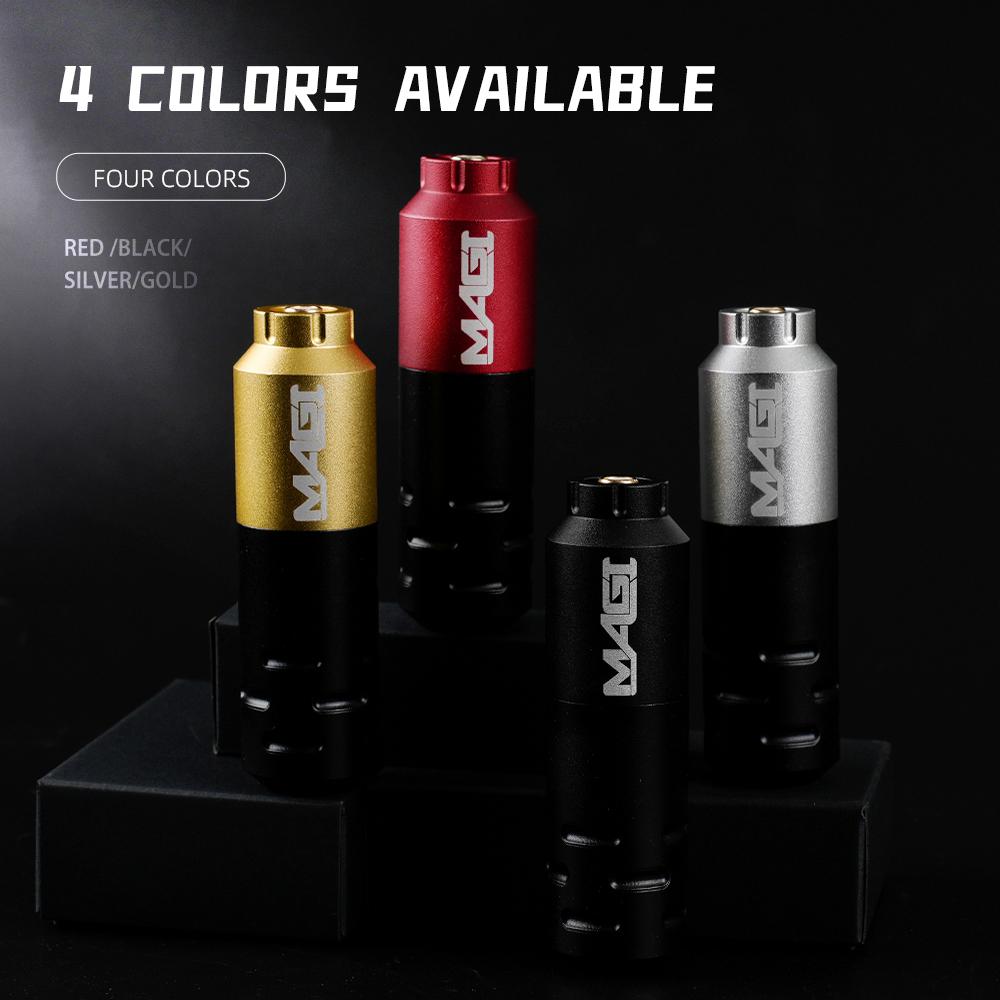 MAGI Tattoo Machine Professional Rotary Tattoo Pen Powerful Motor RCA Connector Permanent Makeup Tools Machines 10000rpm 4.0mm Stroke for Body Art
