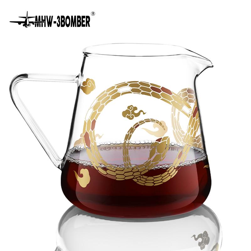 MHW-3BOMBER 500ml Coffee Server Glass Coffee Pot Pour Over Maker Coffee Home Brewer Pot Barista Accessories