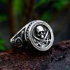 BEIER 2022 Nouvelle Mode Punk Navigation Pirates Bague Crâne Bague Homme Cool Biker Hip Hop Films Bijoux Vente en Gros
