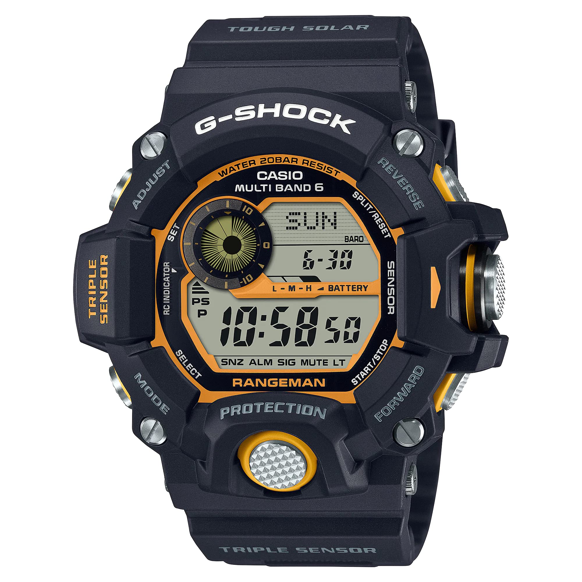 

Casio G-Shock GW-9400Y-1 Radio-Controlled Solar Watch, Men s Size, Overseas Model [Used]
