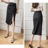 Fashion Spring And Summer Fashion Bandage One Step Hip Skirt Women Clothes Blue Black Skirts Formal