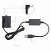 DR-E10 USB Power Kit DC Coupler Dummy Battery Replace of LP-E10 Battery with USB DC Converter Power Cable Single USB Input Compatible with Canon EOS