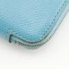 HERMES Azap Silk in Long Purse Blue Dunol light blue Epsom Women Used