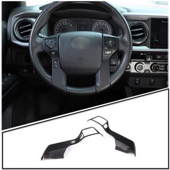 Matte Black Interior Steering Wheel Cover Trim FOR 2016- TOYOTa TUNDRA