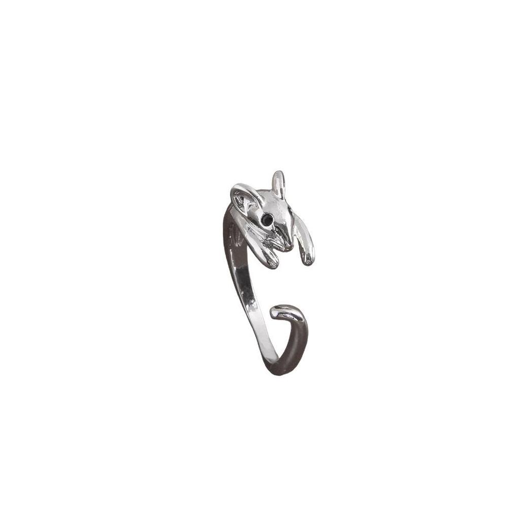 Cartoon Mouse Adjustable Ring: European & American Fashion for Women