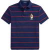 Polo Custom Slim Fit Striped Color Block Bear Embroidered Short Sleeve Polo Shirt Men Tops MNPOKNI1N823593-410