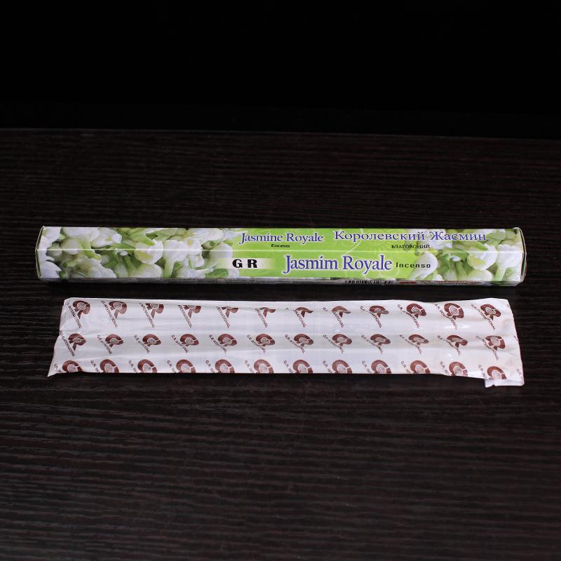 Incenso floral original feito à mão de jasmim, incenso em fio, caixa grande para uso interno