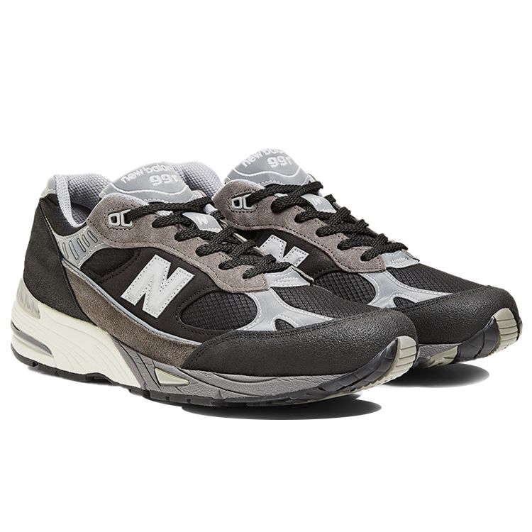 Slam Jam x New Balance 991 Made In England Shap Store Ανδρικά Αθλητικά Παπούτσια Μαύρο Ασημί M991SJM