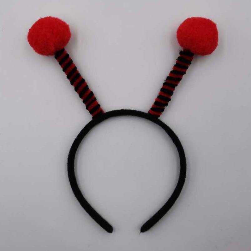 Bee Headband with Fluffy Ball Antennae for Kids & Adults
