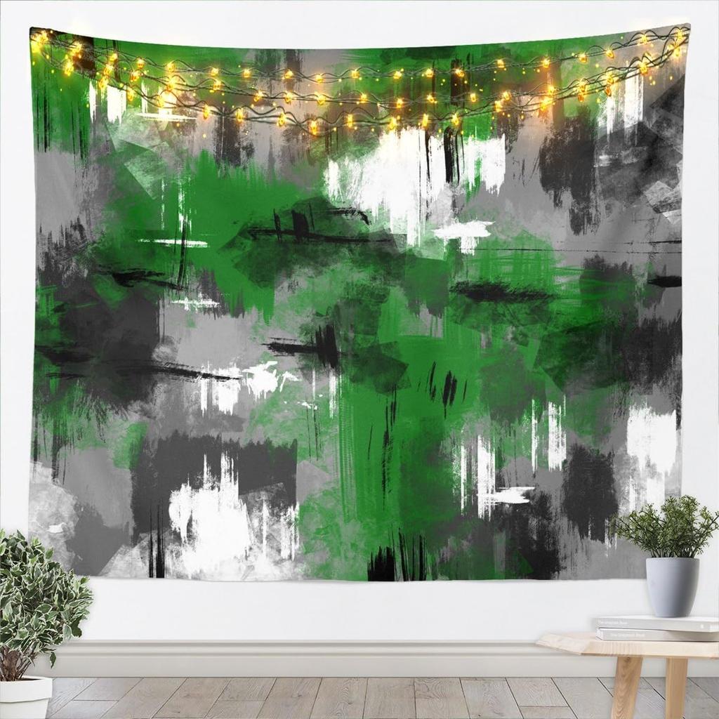 Black Black White Tapestry Kids Abstract Art Design Wall Art for womem Modern Geometric Wall Hanging Blanket Breathable Soft