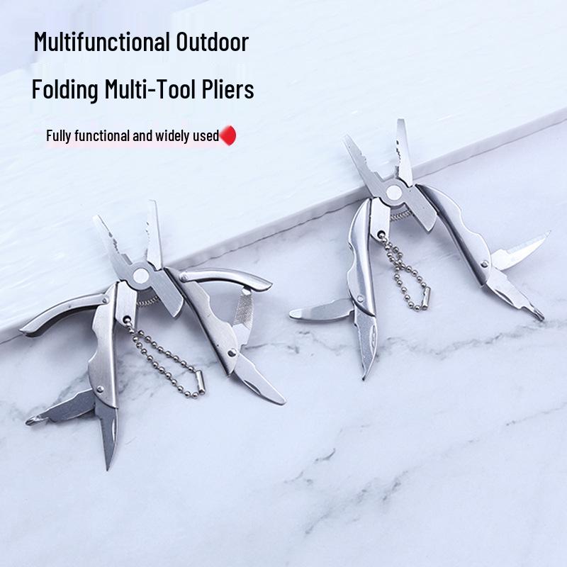 Mini Turtleback Multifunctional Folding Knife and Pliers - All-Steel, Portable Outdoor Tool