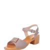 One-word thick heel shoes medium heel soft sole non-slip sandals medium old women's style medium 2 summer women's sandals