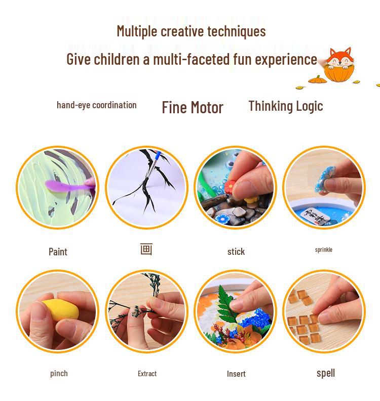 Children's DIY Creative Plate Painting Kit - Shell Design Ornaments