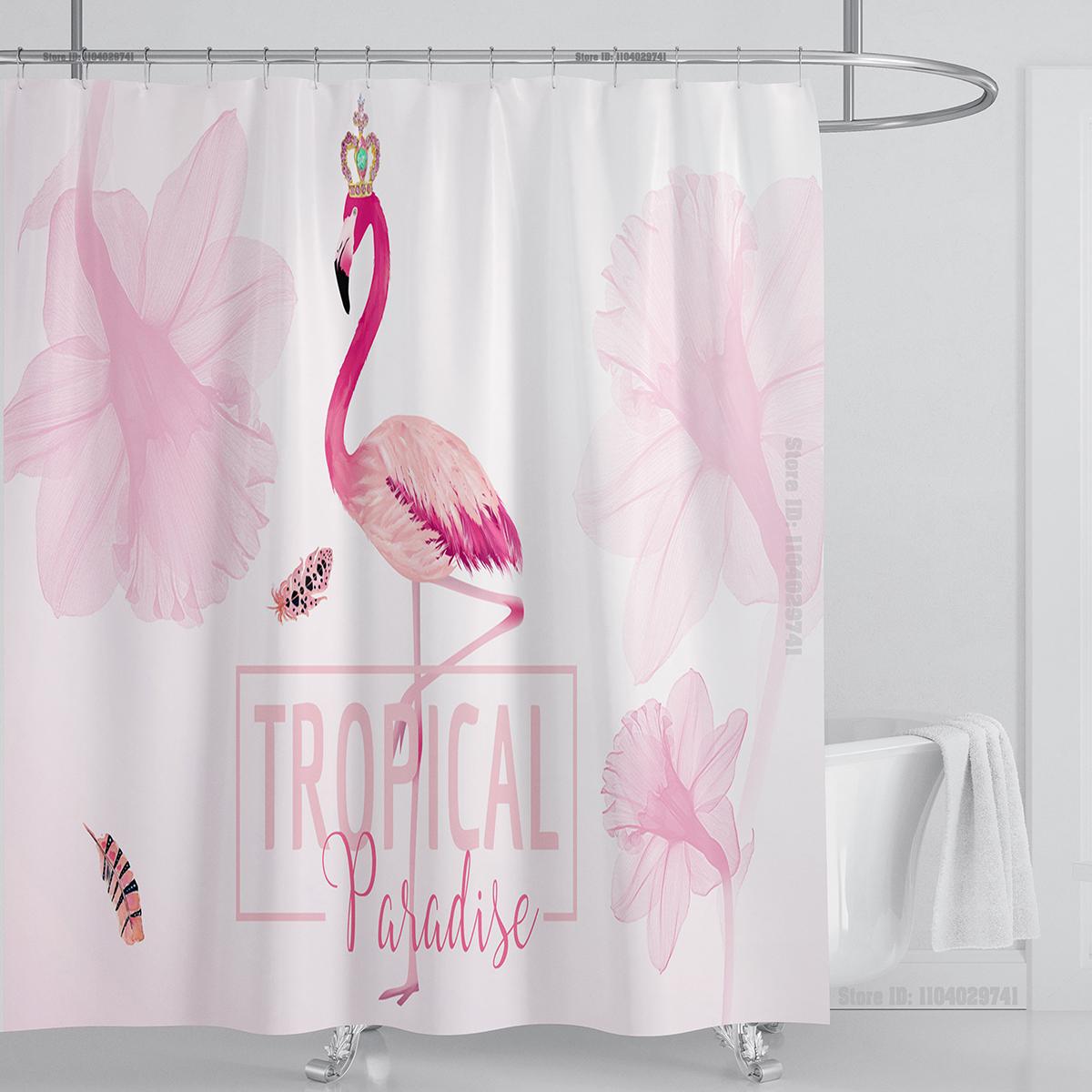 

Растения Графическая Шторка для душа Водонепроницаемая Шторка для душа Полиэстеровая ткань 3D-печать Занавески для ванной Комнатный декор с крючками W180xH180cm