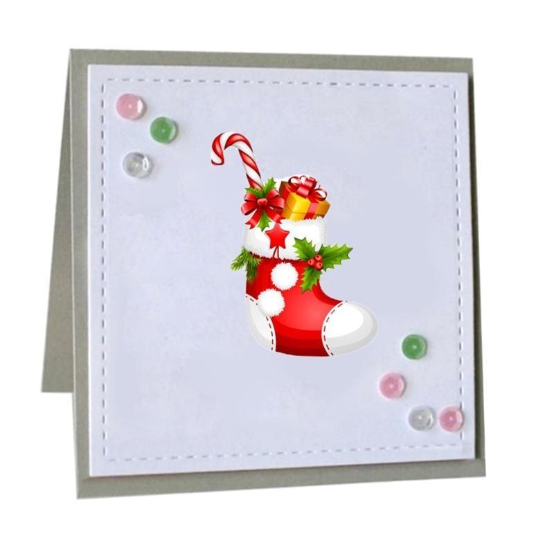 652F Christmas Series Metal Cutting Dies DIY Craft Carbon Steel Embossing Template