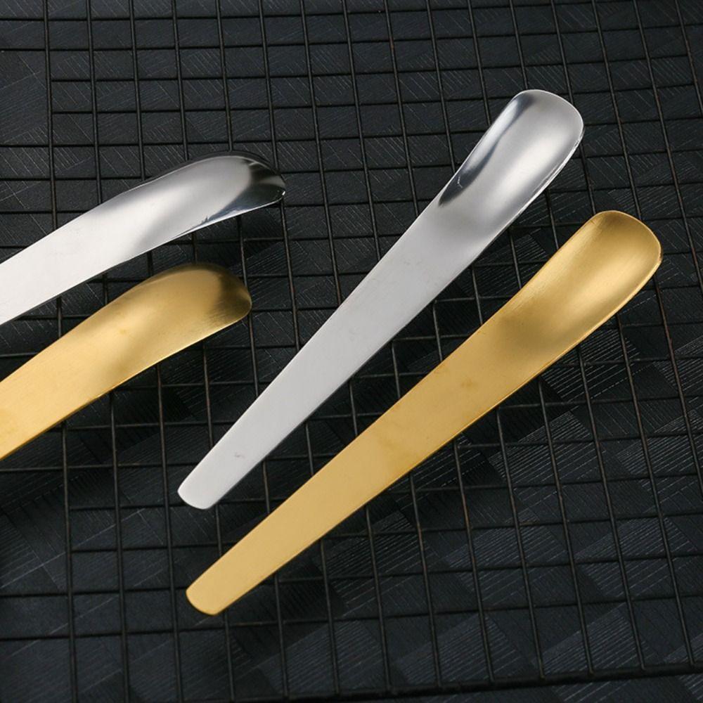 Tea Espresso Long Handle Flat Head Ice Cream Stirrer Ice Cream Spoons Stirring Tool Teaspoon