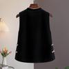 Sibaishe Women's New Chinese Style Embroidered Vest