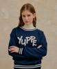 YUPPE Lettering Sweatshirt_Navy