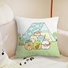 Kawaii SSumikko Gurashis Cushion Cover Pillow Case Plush Fabric Soft Double Sided Print Sofa Cushion Cover Throw Pillow Covers