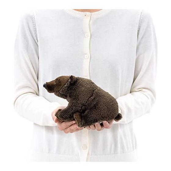 Colorata Brown Bear Plush Toy (Sitting Series/Gentle Touch) Realistic Bear Stuffed Animal Toy Doll Gift Present Birthday (Meter Read 2 Times) /