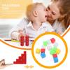 Alasum 200 Pieces Cube Blocks for Kids, Geometry Game Tiles, Toys, Fidget Pens, Square Blocks, Plastic Craft Cubes