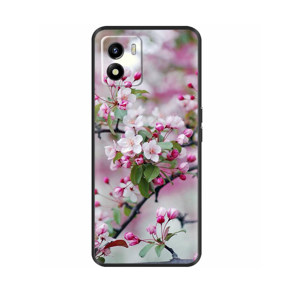 For Vivo Y01 Case Y01 2022 Soft Silicone Back Cover TPU Phone Case For Vivo Y01 Y 01 VivoY01 Cute Black Bumper Coque Shell Funda