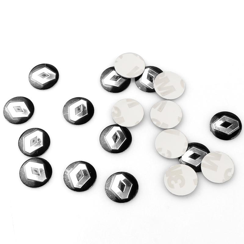 5/10/20Pcs 14mm Car Key Hole Stickers Emblem Decoration For Renault Clio Megane NDACIA Fluence Scenic Loguna Duster Logan Twingo
