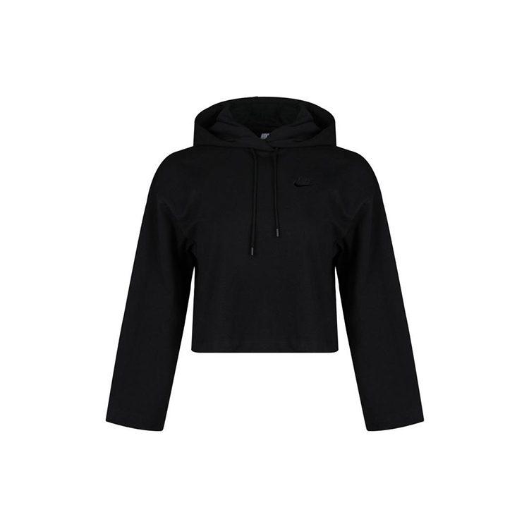 Nike Sweatshirts Women's Black Hooded Moderate Regular CJ3741-010