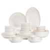 Simple Style 58-Piece Bone China Dinnerware Set