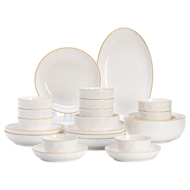 Simple Style 58-Piece Bone China Dinnerware Set