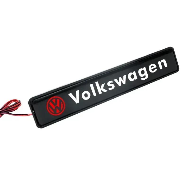 New Car LED Front Hood Grille Emblem Badge Decorative Light For Volkswagen GOLF Polo Tiguan VW TOURAN CADDY PASSAT Car Acce