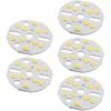 Othmro 5Pcs 1.22in Dia LED Chip Bulb Super Bright High Power 15-17V 3000K 2835 Aluminum LED Bulb Surface Mounted Device Light Beads Floodlight for