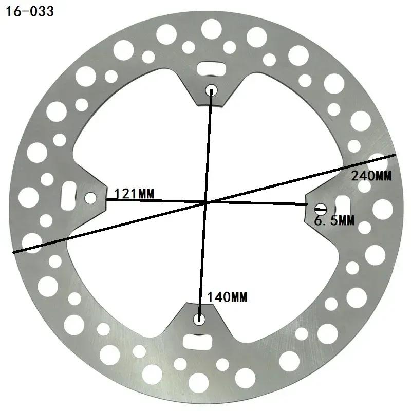 Motorcycles Rear Brake Disc Rotor For Honda CR125 CR250 R CR125R CR250R 2002-2007