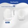 50pcs White Nylon Hex Socket Dust Protection Caps for M4-M12 Bolts